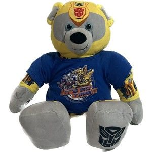 Build A Bear Transformers Bumblebee Yellow 17" Changes to Autobot Movable Arms